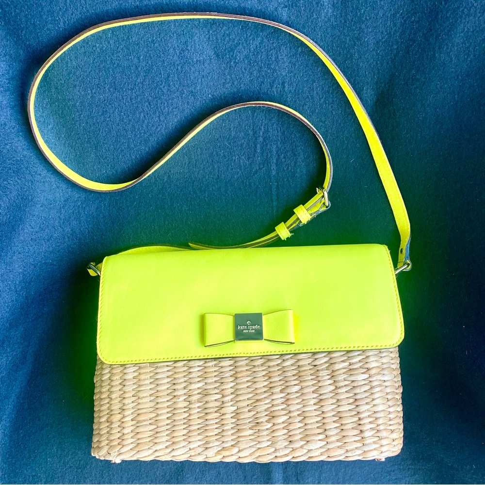 Kate Spade crossbody bag. Beautiful wicker design.Perfect condition, never used.